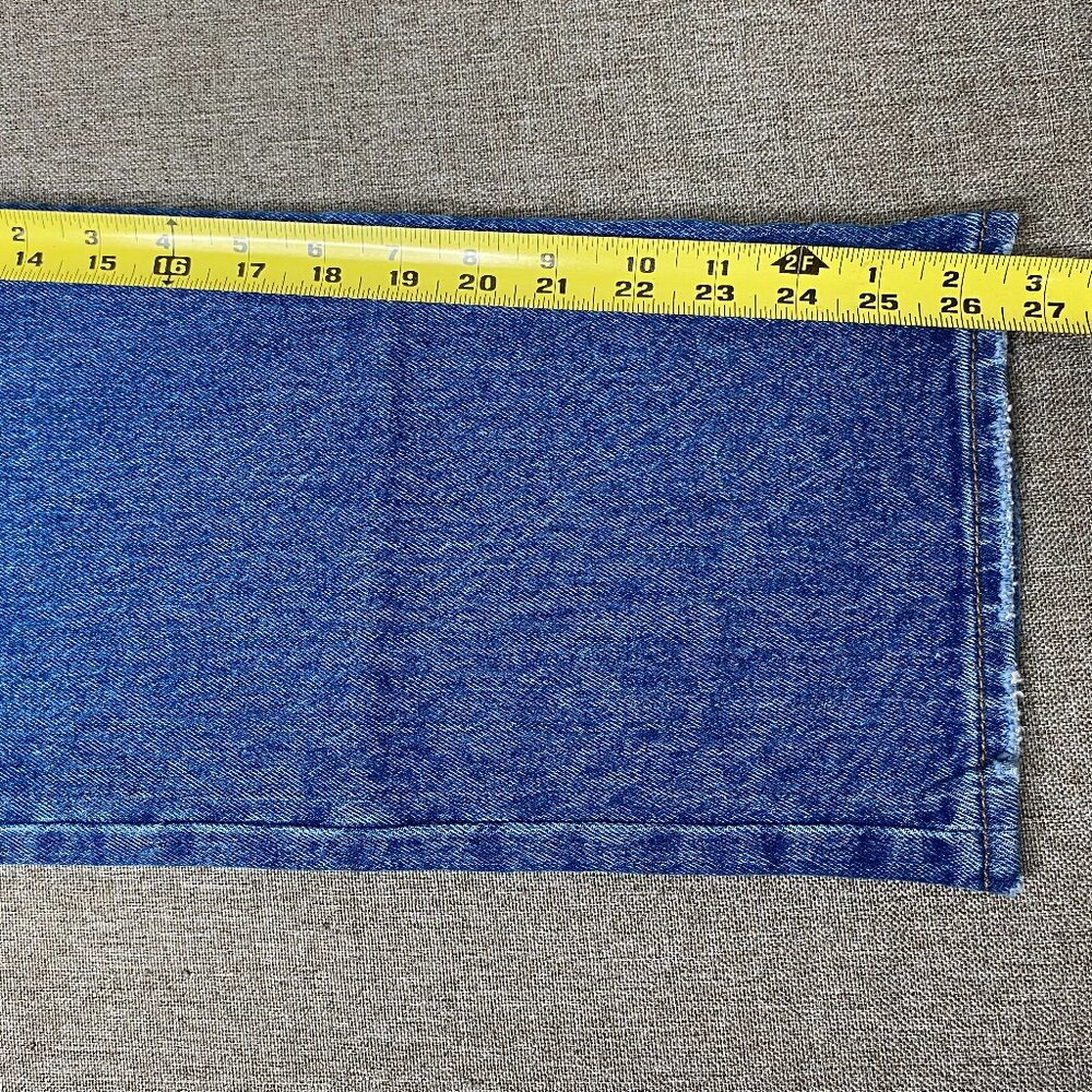 Levi's Ribcage Straight Ankle Denim Jeans Women 26 High Rise Blue Distressed NWT - Picture 14 of 16